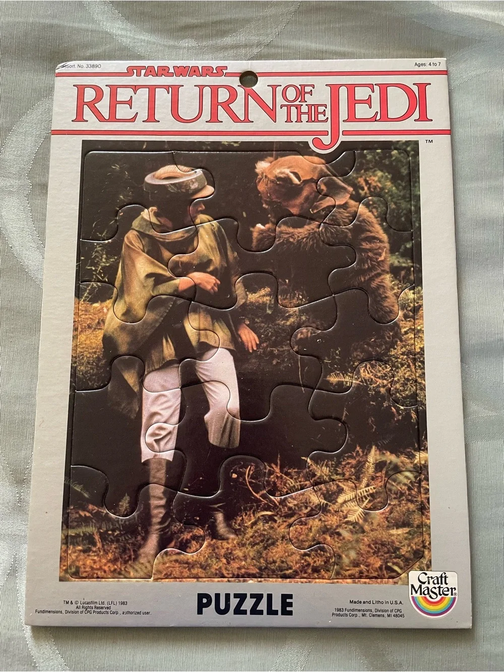 Star Wars Return Of The Jedi Craft Master Puzzles 1983 Lot Of 4 Vintage